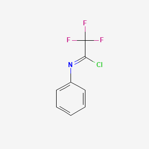 Chemical structure of 2,2,2-Trifluoro-N-phenylacetimidoyl Chloride