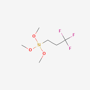 Chemical structure of Trimethoxy(3,3,3-trifluoropropyl)silane