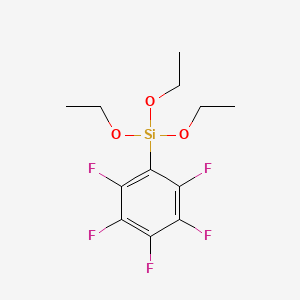Chemical structure of Triethoxy(pentafluorophenyl)silane
