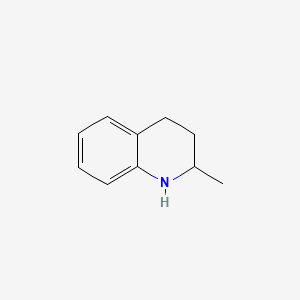 Chemical structure of 1,2,3,4-Tetrahydroquinaldine