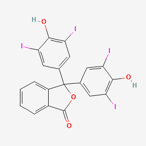 Chemical structure of 3',3'',5',5''-Tetraiodophenolphthalein