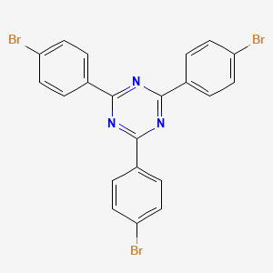 Chemical structure of 2,4,6-Tris(4-bromophenyl)-1,3,5-triazine