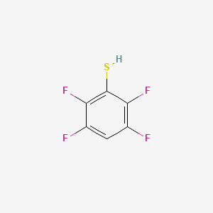Chemical structure of 2,3,5,6-Tetrafluorothiophenol