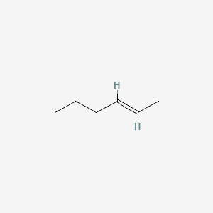 Chemical structure of trans-2-Hexene