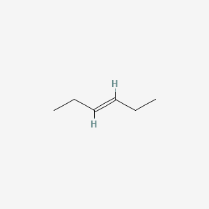 Chemical structure of trans-3-Hexene