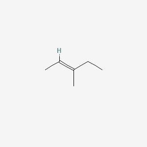 Chemical structure of trans-3-Methyl-2-pentene