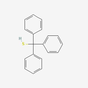 Chemical structure of Triphenylmethanethiol