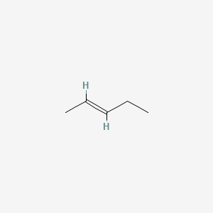 Chemical structure of trans-2-Pentene