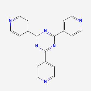 Chemical structure of 2,4,6-Tri(4-pyridyl)-1,3,5-triazine (purified by sublimation)
