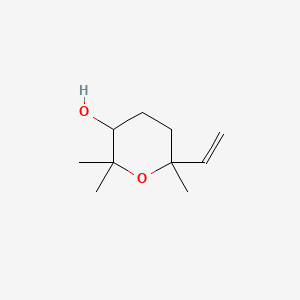 Chemical structure of Linalool oxide pyranoid, (+-)-