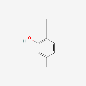 Chemical structure of 6-tert-Butyl-m-cresol