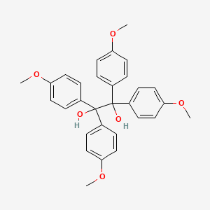 Chemical structure of 1,1,2,2-Tetrakis(4-methoxyphenyl)-1,2-ethanediol
