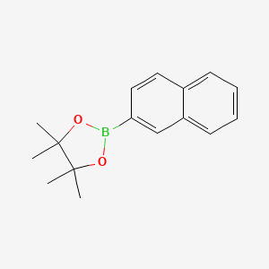 Chemical structure of 4,4,5,5-Tetramethyl-2-(2-naphthyl)-1,3,2-dioxaborolane