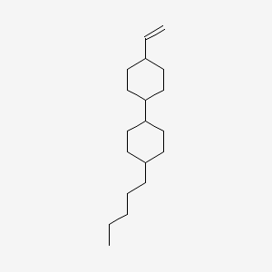 Chemical structure of trans,trans-4-Pentyl-4'-vinylbicyclohexyl