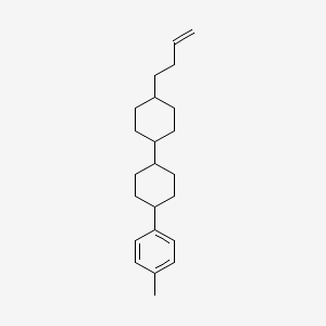 Chemical structure of trans,trans-4'-(3-Butenyl)-4-(p-tolyl)bicyclohexyl