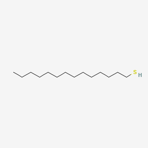 Chemical structure of 1-Tetradecanethiol