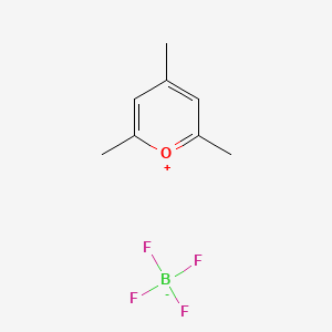 Chemical structure of 2,4,6-Trimethylpyrylium Tetrafluoroborate