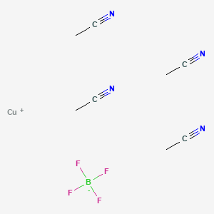 Chemical structure of Tetrakis(acetonitrile)copper(I) Tetrafluoroborate