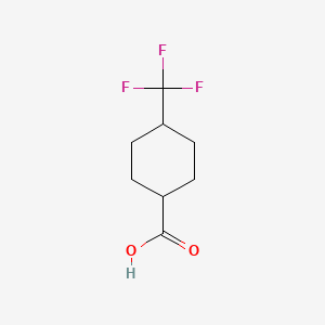 Chemical structure of 4-(Trifluoromethyl)cyclohexanecarboxylic Acid (cis- and trans- mixture)