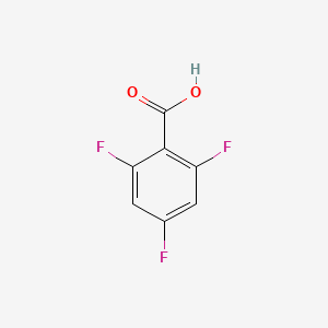 Chemical structure of 2,4,6-Trifluorobenzoic Acid