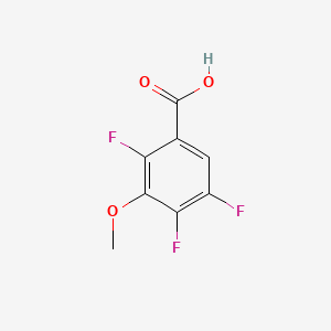 Chemical structure of 2,4,5-Trifluoro-3-methoxybenzoic Acid
