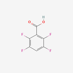 Chemical structure of 2,3,5,6-Tetrafluorobenzoic Acid