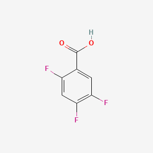 Chemical structure of 2,4,5-Trifluorobenzoic Acid