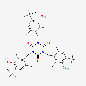 Chemical structure of Tris(4-tert-butyl-3-hydroxy-2,6-dimethylbenzyl) Isocyanurate