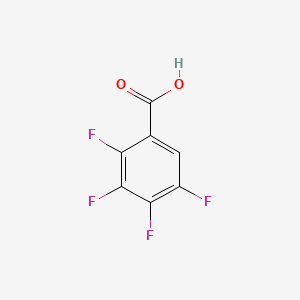 Chemical structure of 2,3,4,5-Tetrafluorobenzoic Acid