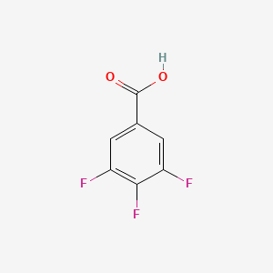 Chemical structure of 3,4,5-Trifluorobenzoic Acid