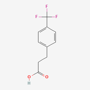 Chemical structure of 3-[4-(Trifluoromethyl)phenyl]propionic Acid