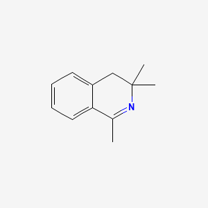 Chemical structure of 1,3,3-Trimethyl-3,4-dihydroisoquinoline