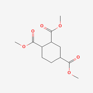 Chemical structure of Trimethyl 1,2,4-Cyclohexanetricarboxylate (cis- and trans- mixture)