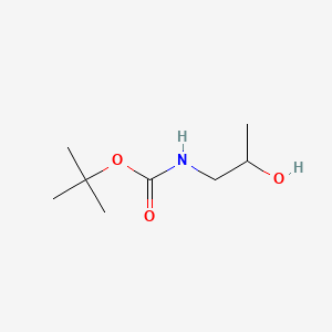 Chemical structure of tert-Butyl N-(2-Hydroxypropyl)carbamate