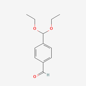 Chemical structure of Terephthalaldehyde Mono(diethyl Acetal)