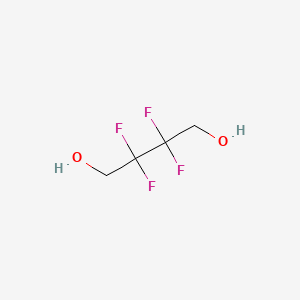 Chemical structure of 2,2,3,3-Tetrafluoro-1,4-butanediol