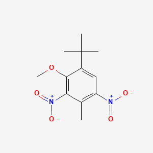 Chemical structure of 4-tert-Butyl-3-methoxy-2,6-dinitrotoluene