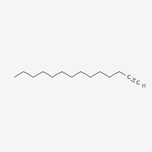 Chemical structure of 1-Tetradecyne