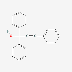 Chemical structure of 1,1,3-Triphenyl-2-propyn-1-ol