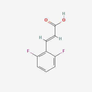 Chemical structure of trans-2,6-Difluorocinnamic Acid