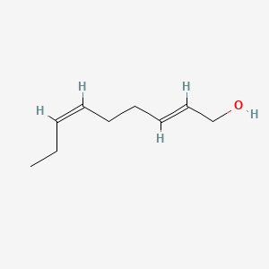 Chemical structure of trans,cis-2,6-Nonadien-1-ol