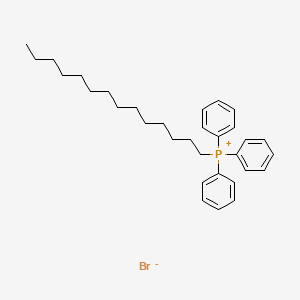 Chemical structure of Triphenyl(tetradecyl)phosphonium Bromide