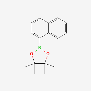 Chemical structure of 4,4,5,5-Tetramethyl-2-(1-naphthyl)-1,3,2-dioxaborolane
