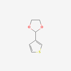 Chemical structure of 2-(3-Thienyl)-1,3-dioxolane
