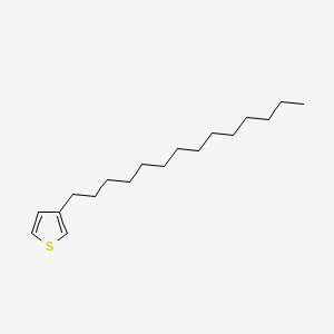 Chemical structure of 3-Tetradecylthiophene