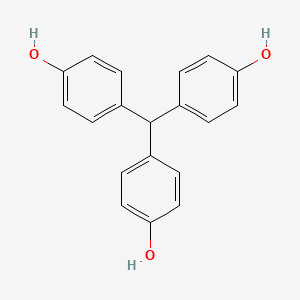 Chemical structure of 4,4',4''-Trihydroxytriphenylmethane