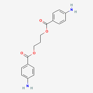 Chemical structure of Trimethylene Bis(4-aminobenzoate)