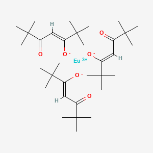 Chemical structure of Tris(2,2,6,6-tetramethylheptane-3,5-dionato-O,O')europium