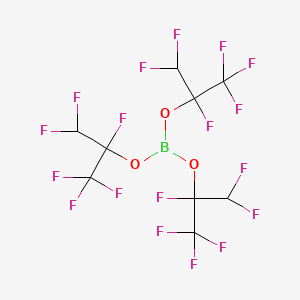 Chemical structure of Tris(hexafluoroisopropyl) Borate