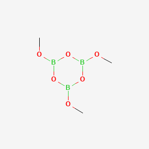 Chemical structure of 2,4,6-Trimethoxyboroxin